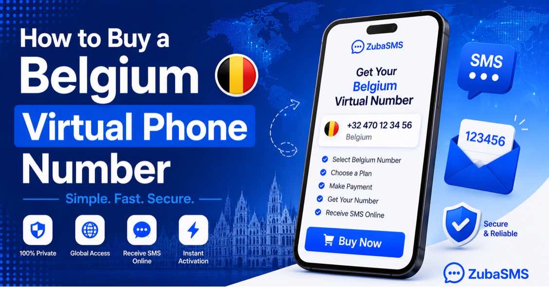 Buy Belgium Virtual Phone Number online for SMS verification